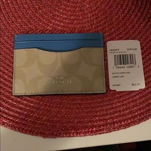 Coach skinny card holder